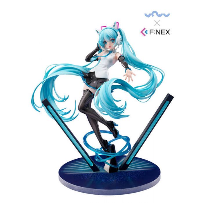 Hatsune Miku vocaloid Cat Ear Headphone Ver 1/7 figure YOWU×F:NEX FuRyu
