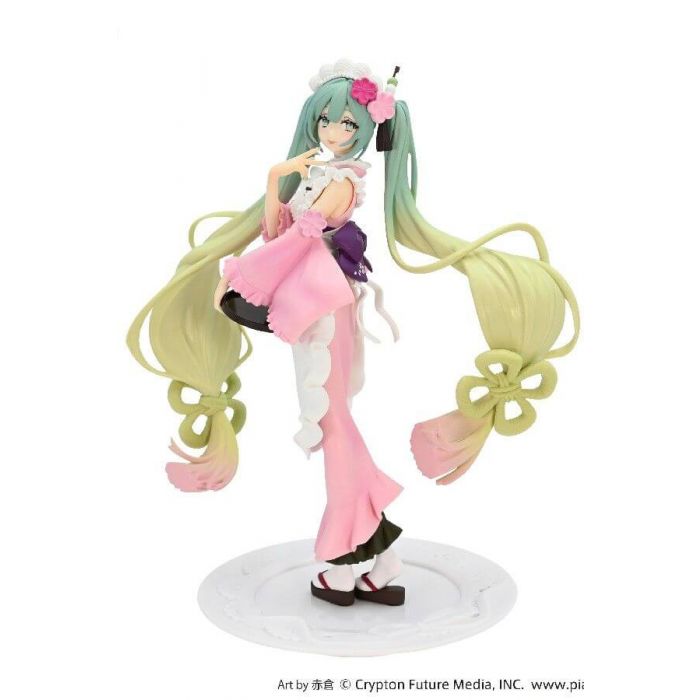 Piapro Characters Hatsune Miku Exceed Creative Sweet Sweets Matcha Parfait Sakura ver figure FuRyu