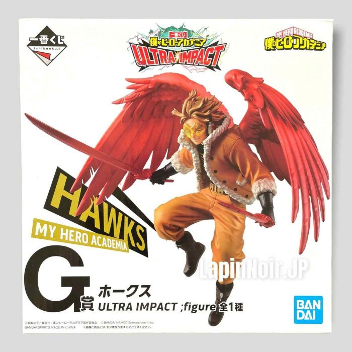 My hero academia figure HAWKS kuji prize G ULTRA IMPACT BANDAI