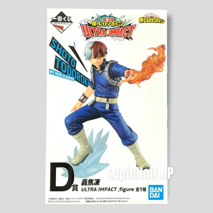 My hero academia figure Shoto Todoroki kuji prize D ULTRA IMPACT BANDAI