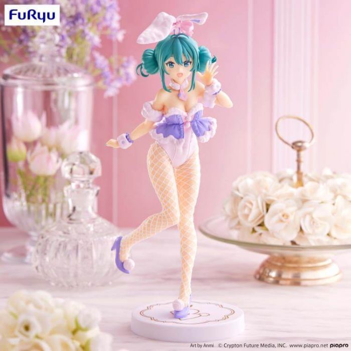 Hatsune Miku BiCute Bunnies Figure White rabbit lavender ver FuRyu