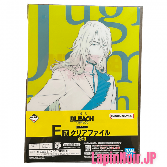 BLEACH Clear Files ver a ichiban kuji The Thousand Year Blood War op 1 Prize E BANDAI