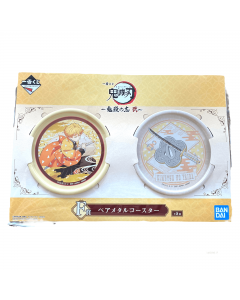 anime-figure-demon-slayer-zenitsu-pair-metal-coasters-ichiban-kuji-kisatsuno-kokorozashi-vol-2-prize-f-bandai1