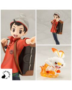 anime-pokemon-series-victor-with-scorbunny-1/8-figure-artfx-j-kotobukiya-1