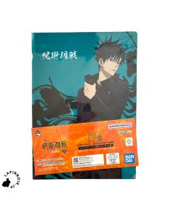 anime merchandise-jujutsu-kaisen-megumi-fushiguro-clear-file-and-sticker-set-ichiban-kuji-shibuya-jihen-vol-2-prize-n-bandai-1