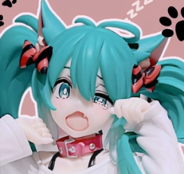 【New Unboxing Video】Vocaloid Hatsune Miku Desktop Cute Figure Nekomimi T-Shirt Cat Ears TAITO